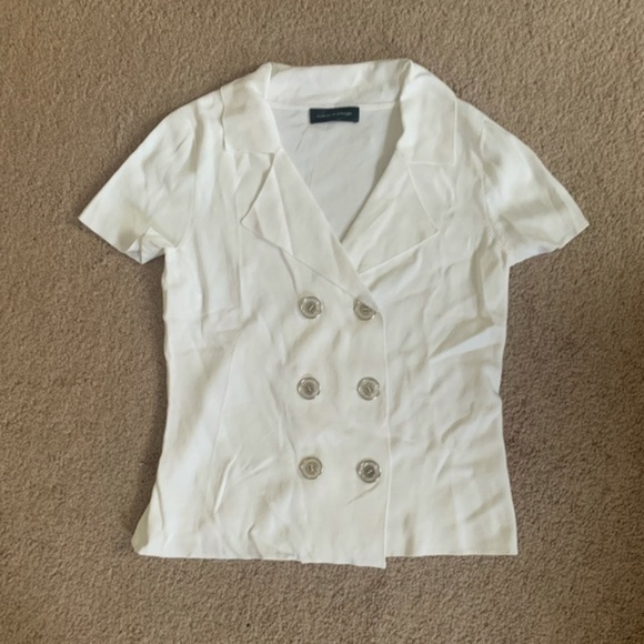 Cable & Gauge Jackets & Blazers - Cable & Gauge White button down top‎ Small
